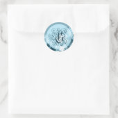 Sticker Rond Mariage de Wedgewood Monogram G Seal (Sac)
