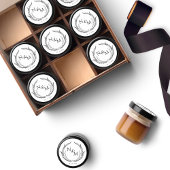 Sticker Rond Mariage d'enveloppe Chic Monogramme Sceau / Favori