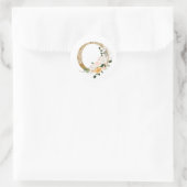 Sticker Rond Mariage d'été du printemps O (Sac)