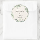 Sticker Rond Mariage d'eucalyptus (Sac)