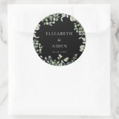 Sticker Rond Mariage d'eucalyptus (Sac)