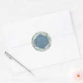 Sticker Rond Mariage d'huîtres aquarelle (Enveloppe)