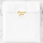 Sticker Rond Mariage d'or (Sac)