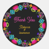 Sticker Rond Mariage élégant de fiesta (Devant)