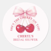 Sticker Rond Mariage en vue Shower (Devant)