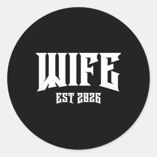Sticker Rond Mariage Enterrement de Vie de Garçon Rock Grunge F
