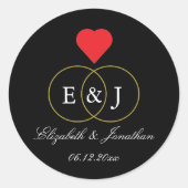 Sticker Rond Mariage Entwin Rings (Devant)
