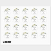 Sticker Rond Mariage espagnol Eucalyptus (Feuille)