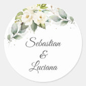 Sticker Rond Mariage espagnol Eucalyptus (Devant)