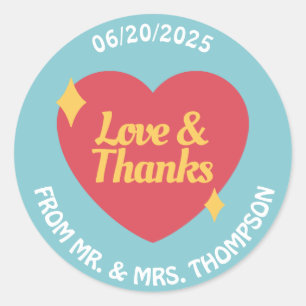 Sticker Rond Mariage et événements