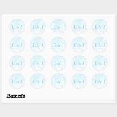 Sticker Rond Mariage fait au ciel (Feuille)