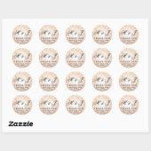 Sticker Rond Mariage Favor Éclairage Parties scintillant en cui (Feuille)