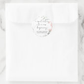 Sticker Rond Mariage Favor Traiter Sac Jam Jar Sweet Début (Sac)