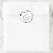 Sticker Rond Mariage Favoriser Sa Boîte De Traitement Favorite  (Sac)