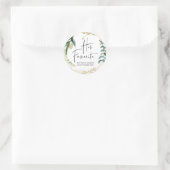 Sticker Rond Mariage Favoriser Sa Boîte De Traitement Préférée (Sac)