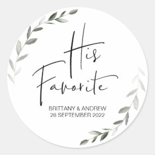 Sticker Rond Mariage Favoriser Sa Boîte De Traitement Préférée