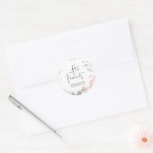 Sticker Rond Mariage Favoriser Sa Boîte De Traitement Préférée (Enveloppe)