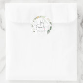 Sticker Rond Mariage Favoriser Sa Boîte De Traitement Préférée (Sac)