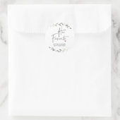 Sticker Rond Mariage Favoriser sa boîte de traitement préférée  (Sac)