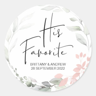 Sticker Rond Mariage Favoriser Sa Boîte De Traitement Préférée