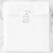 Sticker Rond Mariage Favoriser Sa Boîte De Traitement Préférée  (Sac)