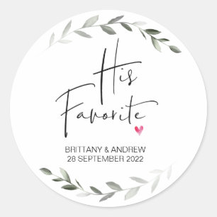 Sticker Rond Mariage Favoriser Sa Boîte De Traitement Préférée