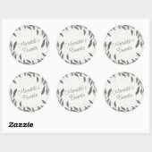 Sticker Rond Mariage Feuille Fun Inspirivity Son Favori (Feuille)