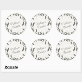 Sticker Rond Mariage Feuille Inspiriity Groom Favorite Simple (Feuille)