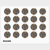 Sticker Rond Mariage Feuille simple en chute (Feuille)