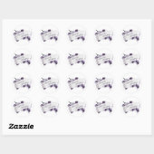 Sticker Rond Mariage février : feuilles de la saison : (Feuille)