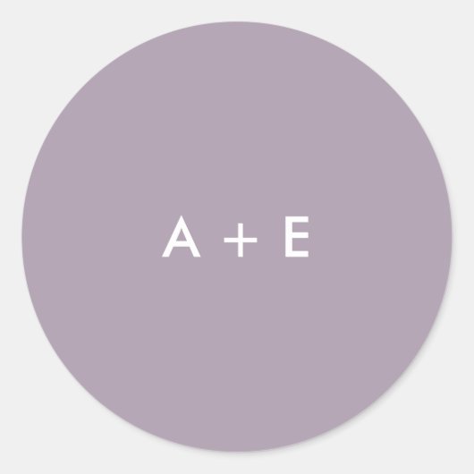 Sticker Rond Mariage Fleur sauvage (Devant)