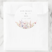 Sticker Rond Mariage Fleur sauvage Spring Lilac (Sac)