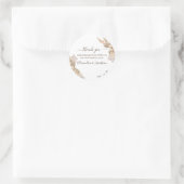 Sticker rond Mariage Floral (Sac)