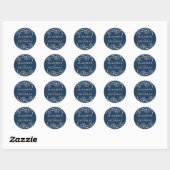 Sticker Rond Mariage floral (Feuille)
