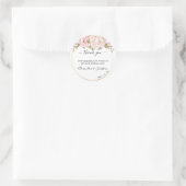 Sticker rond Mariage Floral (Sac)