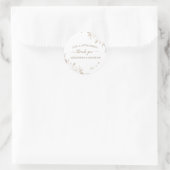 Sticker rond Mariage Floral (Sac)