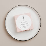 Sticker Rond Mariage floral  blanc Boho Merci personnalisé<br><div class="desc">Sticker Botanique Simple Mariage noir et blanc Personnalisé Merci Classic Round Sticker</div>