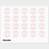 Sticker Rond Mariage floral flush florissant (Feuille)