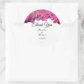 Sticker Rond Mariage floral tropical (Sac)