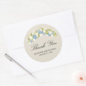 Sticker Rond Mariage Floral Wreath (Enveloppe)