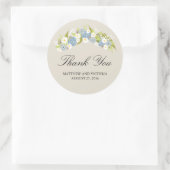 Sticker Rond Mariage Floral Wreath (Sac)