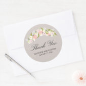 Sticker Rond Mariage Floral Wreath (Enveloppe)