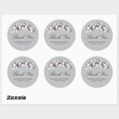 Sticker Rond Mariage Floral Wreath (Feuille)