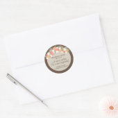 Sticker Rond Mariage Floral Wreath (Enveloppe)