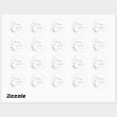 Sticker Rond Mariage forestier sauvage (Feuille)