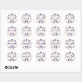 Sticker Rond Mariage funky dessiné à la main Disco (Feuille)