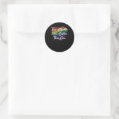 Sticker Rond Mariage gay LBGBTQ Mère Maman Lesbienne Gay (Sac)