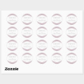 Sticker Rond Mariage géométrique à couche maure (Feuille)