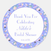 Sticker Rond Mariage Golf Remerciements de Mariage (Devant)