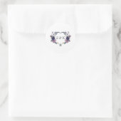Sticker Rond Mariage Halloween (Sac)